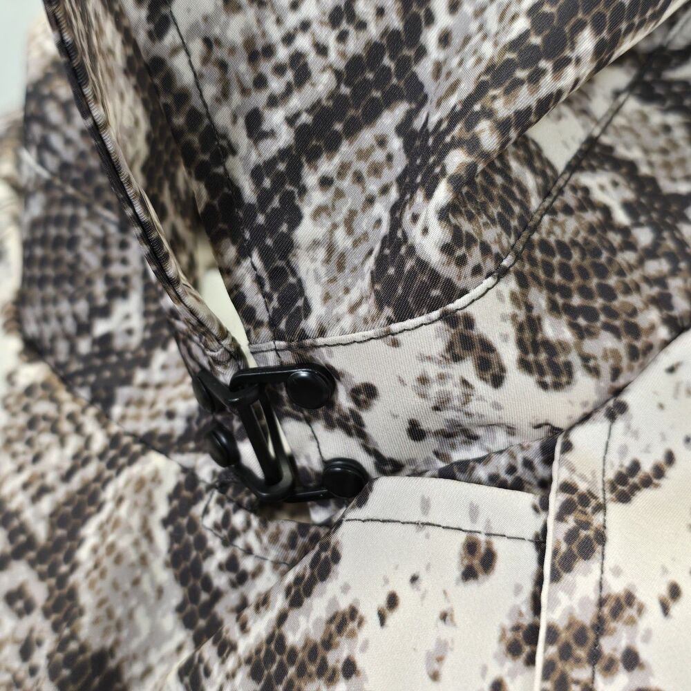 Rebecca Minkoff  Women’s  Animal  Trench Coat Belted Long Size Small New Snake - Picture 8 of 16